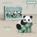 Эвлүүлдэг тоглоом | Lego Bricks Panda green (492pcs)